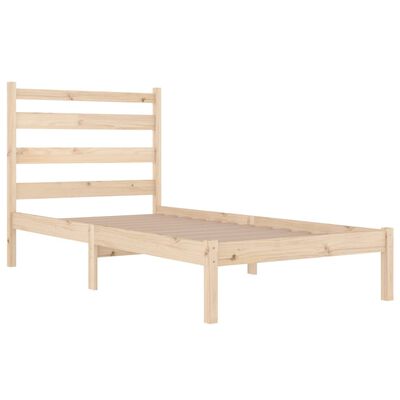 vidaXL Bed Frame without Mattress Solid Wood 90x200 cm (810002+818400)