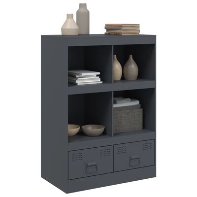 vidaXL Highboard Anthracite 67x39x95 cm Steel