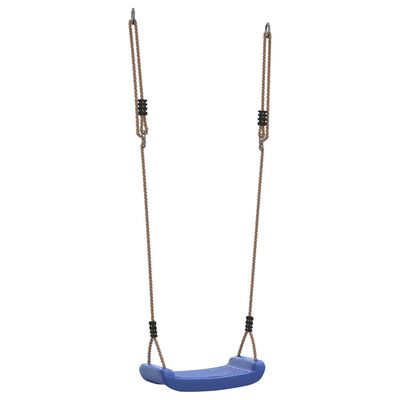 vidaXL Outdoor Swing Seat for Kids Single with Adjustable Rope Blue