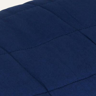 vidaXL Weighted Blanket Blue 220x230 cm King 11 kg Fabric