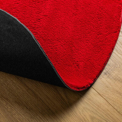 vidaXL Rug HUARTE Short Pile Soft and Washable Red Ø 160 cm