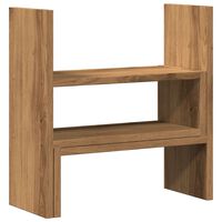 vidaXL Desk Organiser Adjustable Artisian Oak 40x17x41 cm Engineered Wood