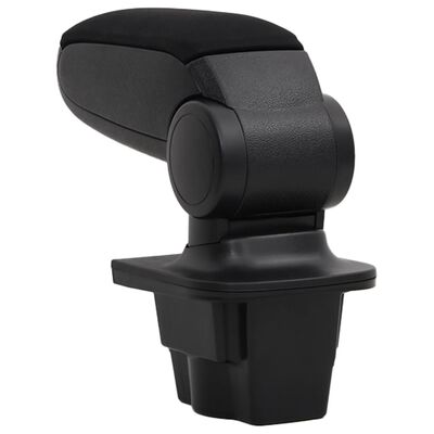 vidaXL Car Armrest Black 16x32x(35-50.5) cm ABS