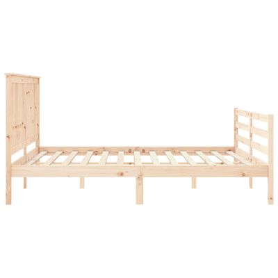 vidaXL Bed Frame without Mattress Super King Size Solid Wood