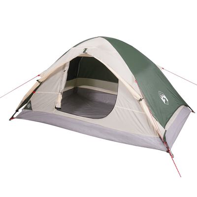 vidaXL Camping Tent Dome 2-Person Green Waterproof