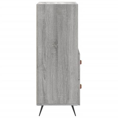 vidaXL Sideboard Grey Sonoma 34.5x34x90 cm Engineered Wood