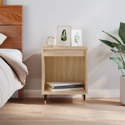 vidaXL Bedside Cabinet Sonoma Oak 40x35x50 cm Engineered Wood