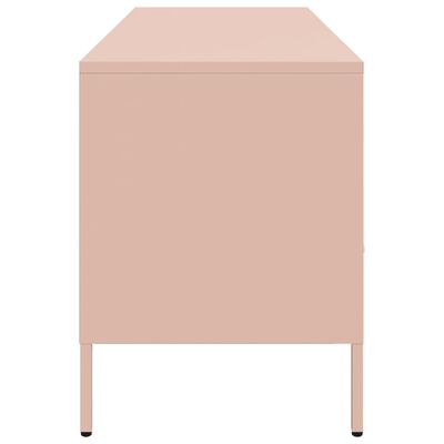 vidaXL TV Cabinet Pink 100.5x39x50.5 cm Steel