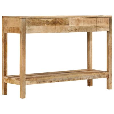 vidaXL Console Table with 2 Drawers 110x35x75 cm Solid Wood Mango