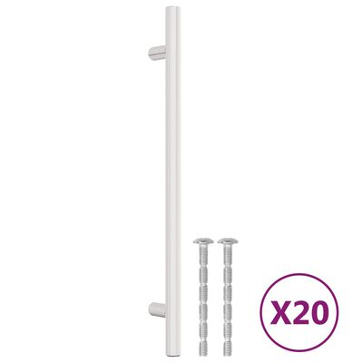 vidaXL Cabinet Handles 20 pcs Silver 192 mm Stainless Steel