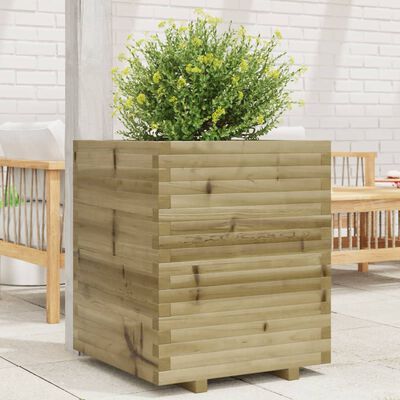 vidaXL Garden Planter 60x60x72 cm Impregnated Wood Pine