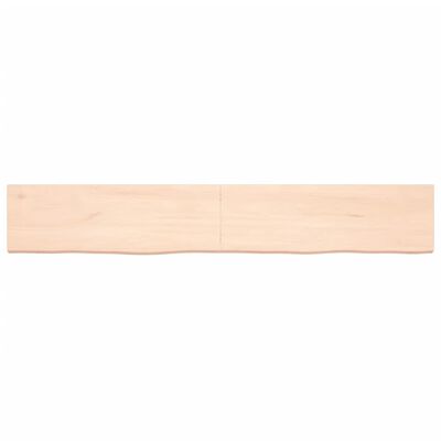 vidaXL Bathroom Countertop 180x30x(2-4) cm Untreated Solid Wood