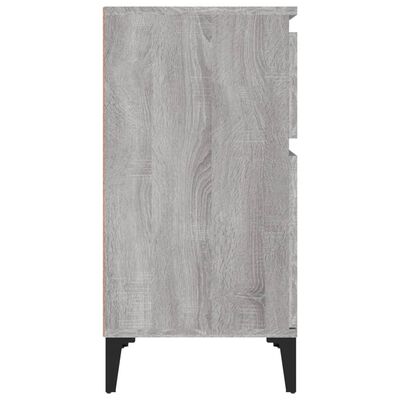 vidaXL Bedside Cabinets 2 pcs Grey Sonoma 40x35x70 cm