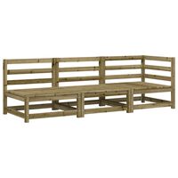 vidaXL Garden Sofa 3-Seater Impregnated Wood Pine