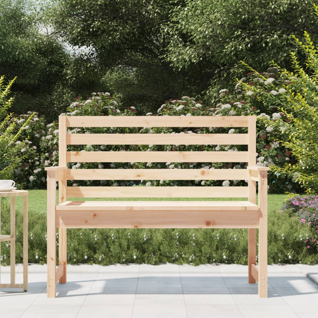 vidaXL Garden Bench 109x48x91.5 cm Solid Wood Pine | vidaXL.co.uk