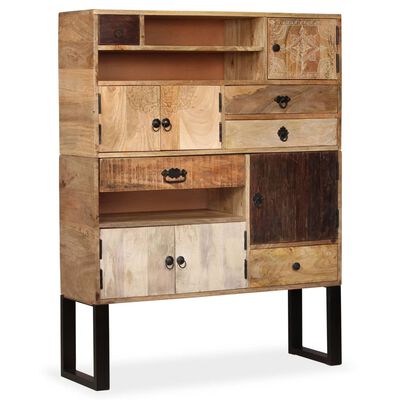 vidaXL Sideboard Solid Mango Wood 100x30x130 cm