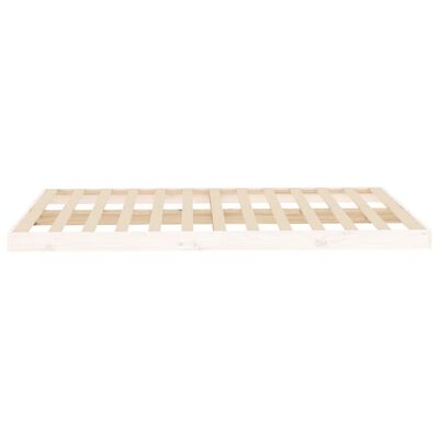 vidaXL Bed Frame without Mattress White 120x200 cm Solid Wood Pine