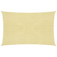 vidaXL Sunshade Sail 160 g/m² Beige 2.5x4 m HDPE