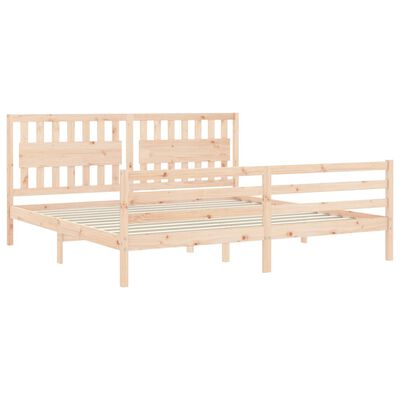 vidaXL Bed Frame without Mattress 200x200 cm Solid Wood