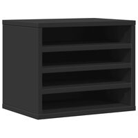 vidaXL Desk Organiser Black 36x26x29.5 cm Engineered wood