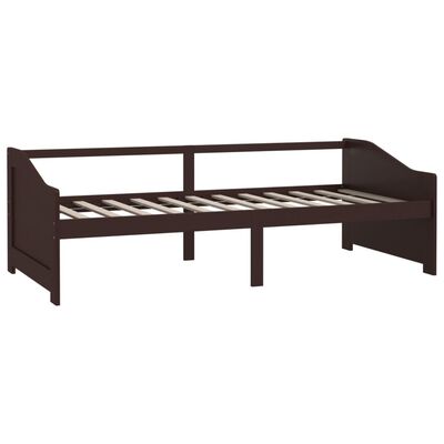 vidaXL 3-Seater Day Bed without Mattress Dark Brown 90x200 cm