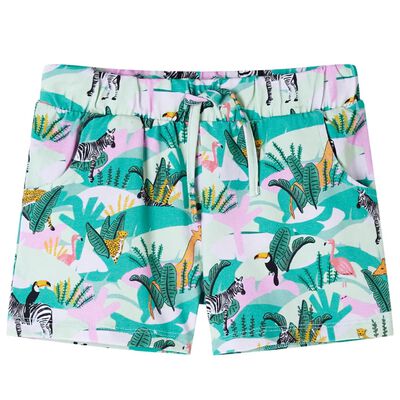 Kids' Shorts with Drawstring Light Mint 128