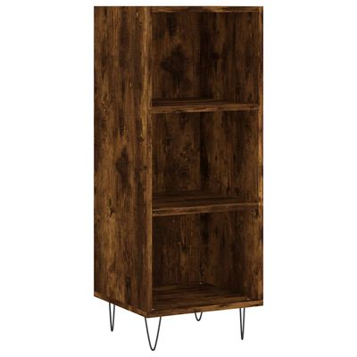 vidaXL Highboard Smoked Oak 34.5x32.5x180 cm Engineered Wood