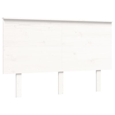 vidaXL Bed Frame without Mattress White Small Double Solid Wood Pine