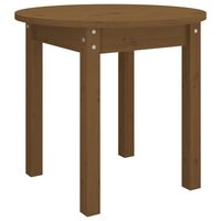 vidaXL Coffee Table Honey Brown Ø 45x40 cm Solid Wood Pine