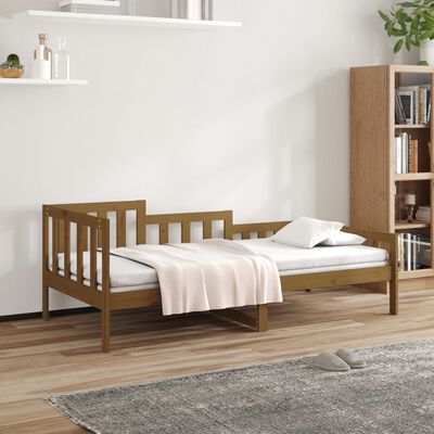 vidaXL Day Bed without Mattress Honey Brown 90x190 cm Single Solid Wood Pine