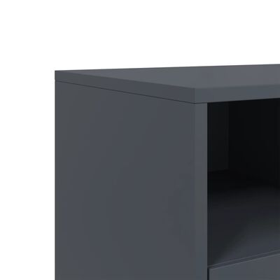 vidaXL TV Cabinet Anthracite 68x39x43.5 cm Steel