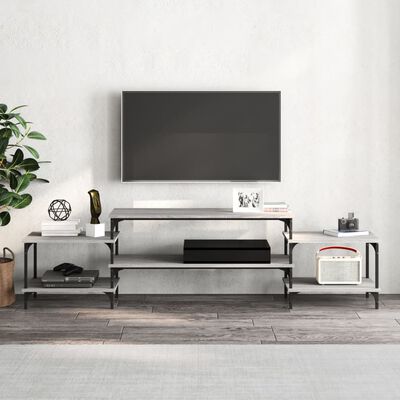 vidaXL TV Cabinet Grey Sonoma 197x35x52 cm Engineered Wood