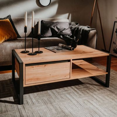 Finori Coffee Table Denver 55 Artisan Oak and Anthracite Grey