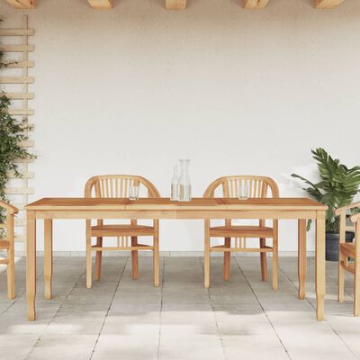 vidaXL Garden Dining Table 200x90x75 cm Solid Wood Teak