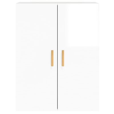 vidaXL Wall Mounted Cabinets 2 pcs High Gloss White Engineered Wood