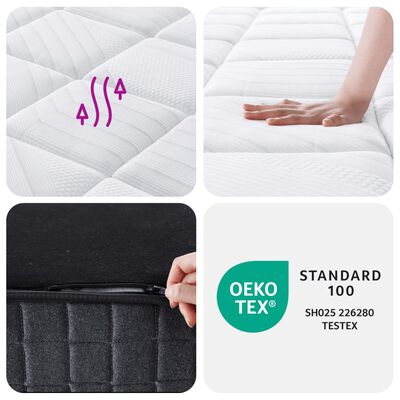 vidaXL Pocket Spring Mattress Medium Firm 70x200 cm