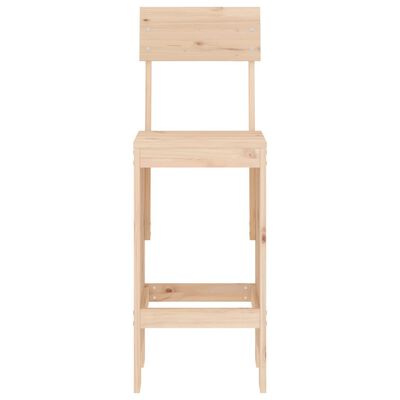 vidaXL Bar Stools 2 pcs 40x48.5x115.5 cm Solid Wood Pine