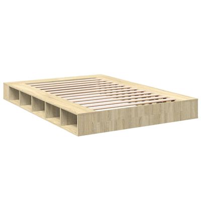 vidaXL Bed Frame without Mattress Sonoma Oak 160x200 cm