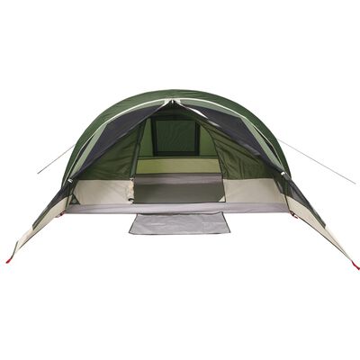 vidaXL Camping Tent Cabin 4-Person Green Waterproof