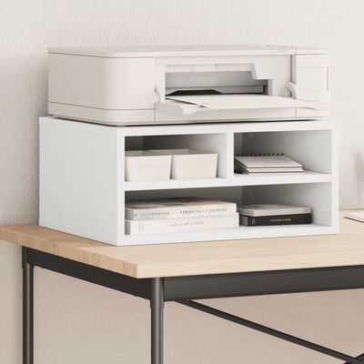 vidaXL Printer Stand White 49x40x22,5 cm Engineered Wood