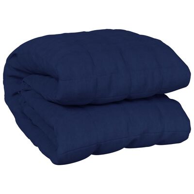 vidaXL Weighted Blanket Blue 137x200 cm Single 10 kg Fabric