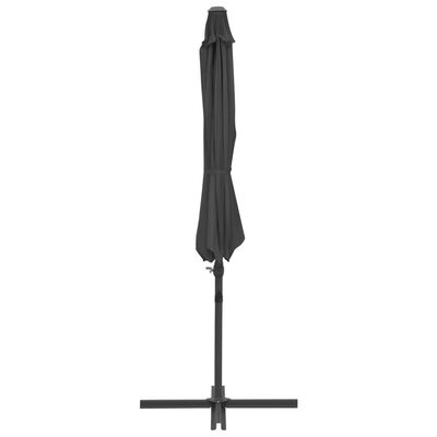 vidaXL Garden Parasol with Portable Base Anthracite