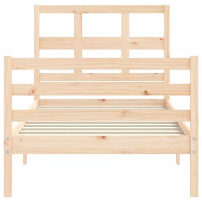 vidaXL Bed Frame without Mattress 90x200 cm Solid Wood