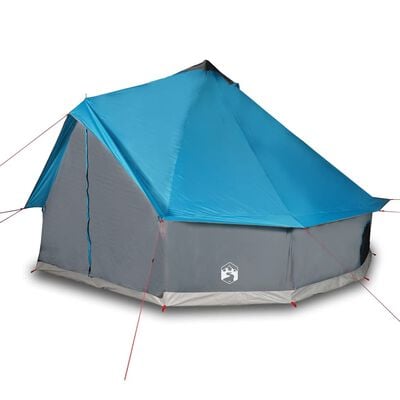 vidaXL Family Tent Tipi 12-Person Blue Waterproof