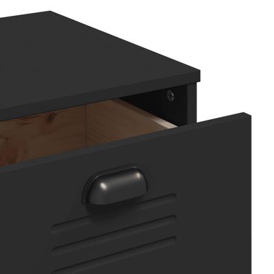 vidaXL Drawer Cabinet VIKEN Black Engineered Wood