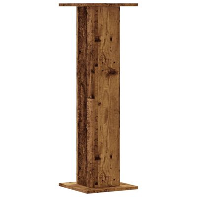 vidaXL Speaker Stands 2 pcs Old Wood 30x30x95 cm Engineered Wood