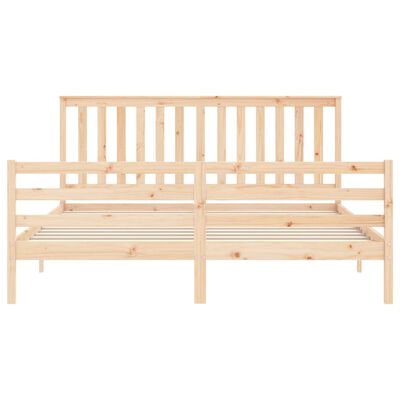 vidaXL Bed Frame without Mattress Super King Size Solid Wood