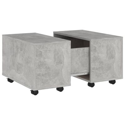 vidaXL Coffee Table Concrete Grey 60x60x38 cm Engineered Wood