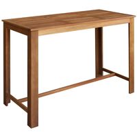 vidaXL Bar Table Solid Acacia Wood 150x70x105 cm