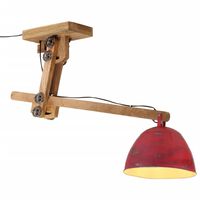 vidaXL Ceiling Lamp 25 W Distressed Red 105x30x65-108cm E27